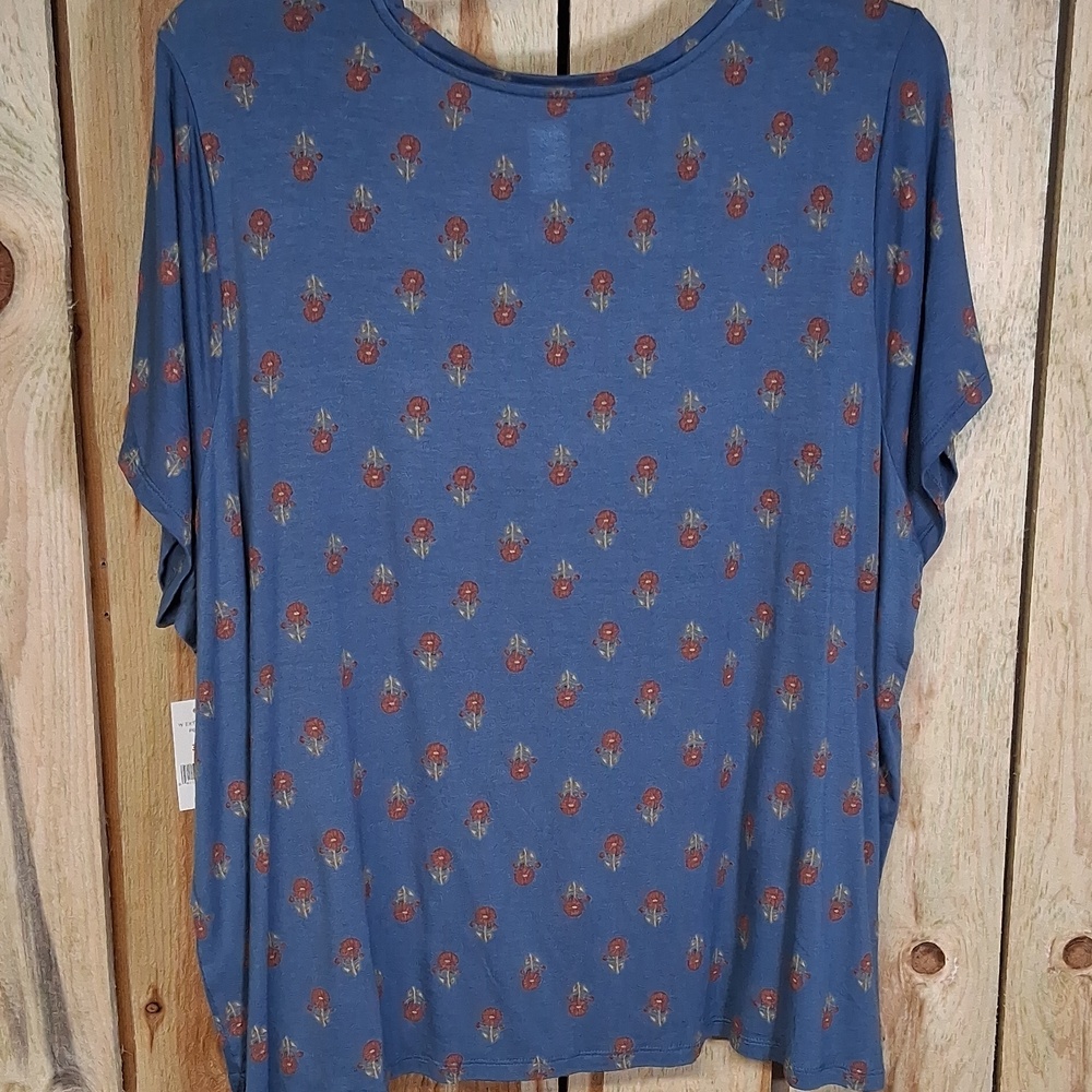 Womens Dip Pullover Top Size 3X Casual Grandmacore NWT - Picture 6 of 7
